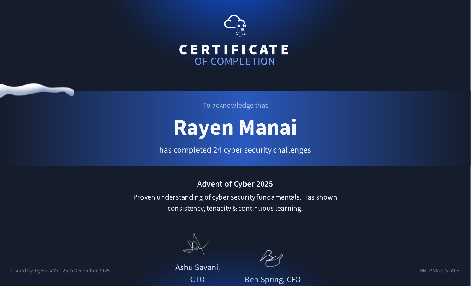 Advent Of Cyber 2025